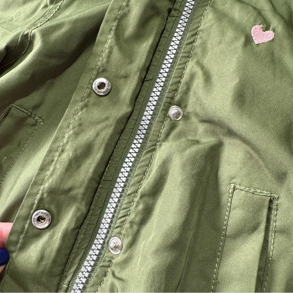 Baby Girl Lightweight Jacket and Fleece Size 12 Months Carter’s Fall Green Pink